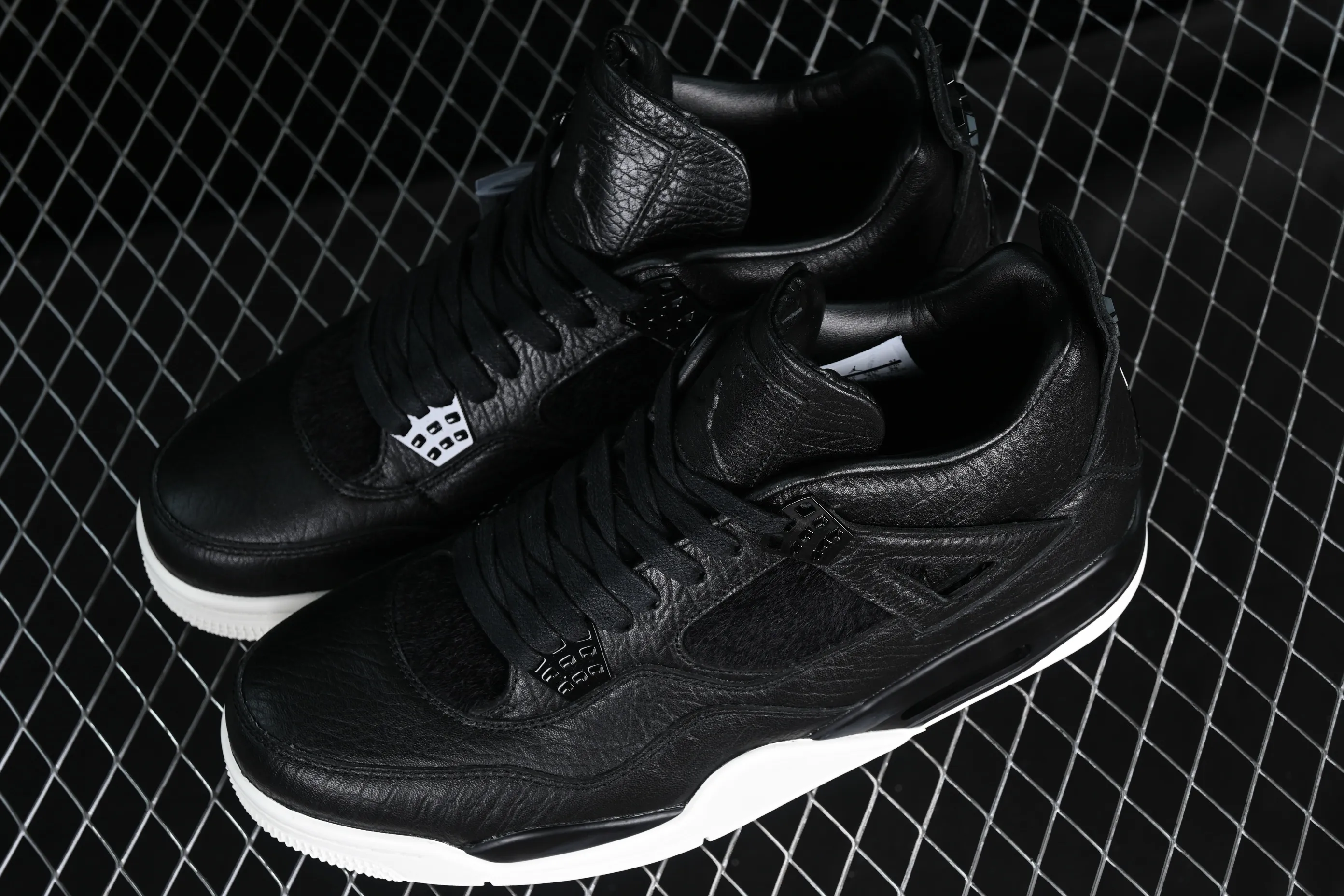 All categories Air Jordan Jordan series basketball shoes Air Jordan 4 Air Jordan 4 Premium "Pony Hair" AJ4 Joe 4 luxury black 819139-010